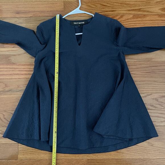 Ter Et Bantine Swing Top Womens 4 Blue Lagenlook Minimalist Casual Basic Simple - Picture 7 of 7